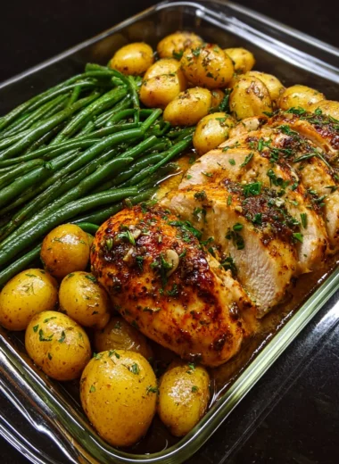 Ultimate Garlic Butter Chicken Recipe with Baby Potatoes & Green Beans