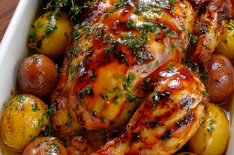 Ultimate Honey-Herb Glazed Roast Chicken Recipe