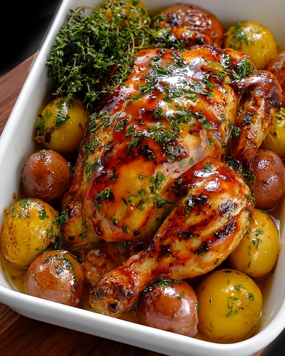 Ultimate Honey-Herb Glazed Roast Chicken Recipe
