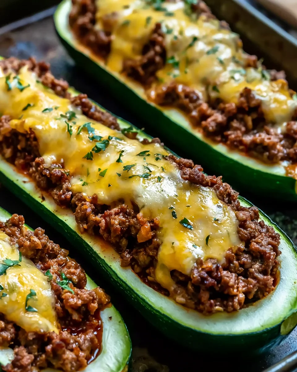 30-Minute Ground Beef Zucchini Boats Recipe