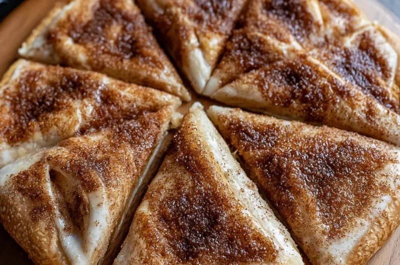 Cinnamon Sugar Dessert Pizza Recipe with Buttery Crescent Crust