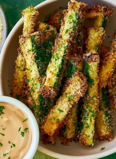 Crispy Garlic Parmesan Zucchini Fries Recipe