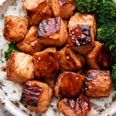 Delicious Blackstone Salmon Bites Recipe