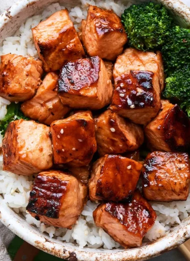 Delicious Blackstone Salmon Bites Recipe