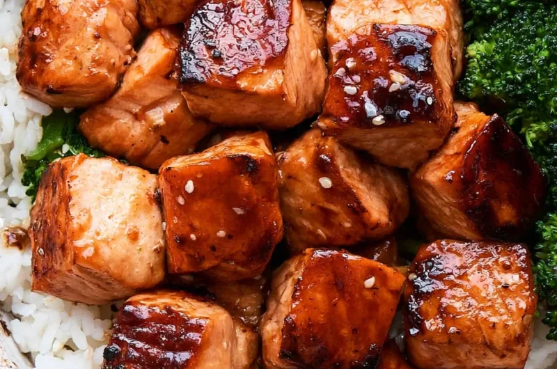 Delicious Blackstone Salmon Bites Recipe