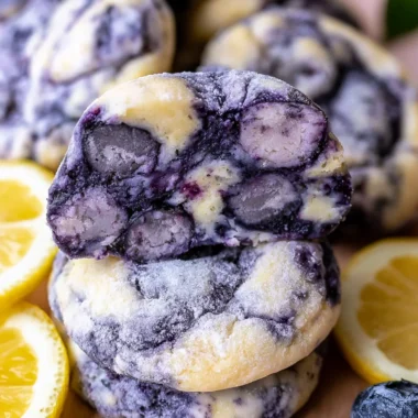 Delicious Lemon Blueberry Cheesecake Cookies Recipe