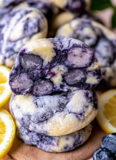 Delicious Lemon Blueberry Cheesecake Cookies Recipe