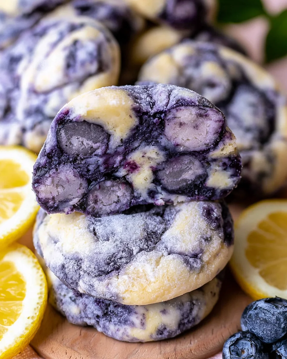 Delicious Lemon Blueberry Cheesecake Cookies Recipe