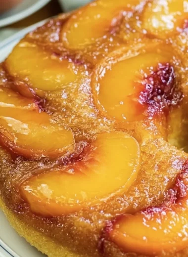 Delicious Peach Upside-Down Cake Recipe (With Fresh or Canned Peaches)