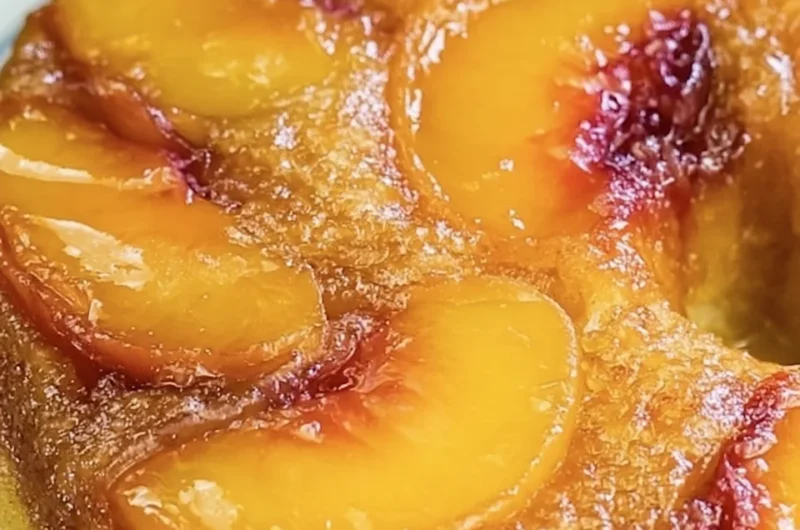Delicious Peach Upside-Down Cake Recipe (With Fresh or Canned Peaches)