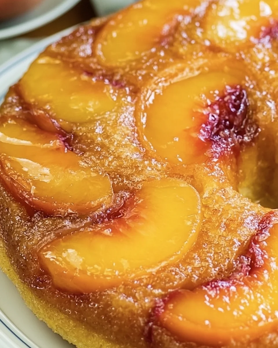 Delicious Peach Upside-Down Cake Recipe (With Fresh or Canned Peaches)