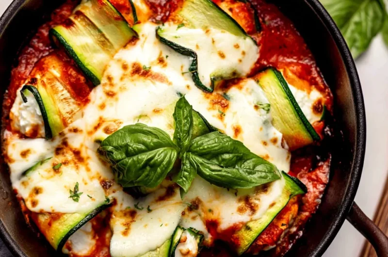 Delicious Ricotta Stuffed Zucchini Involtini Recipe