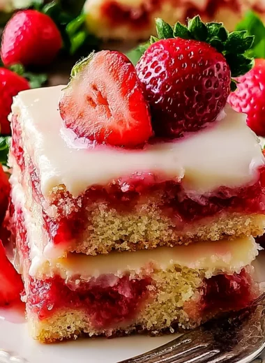 Delicious Strawberry Shortcake Bars Recipe