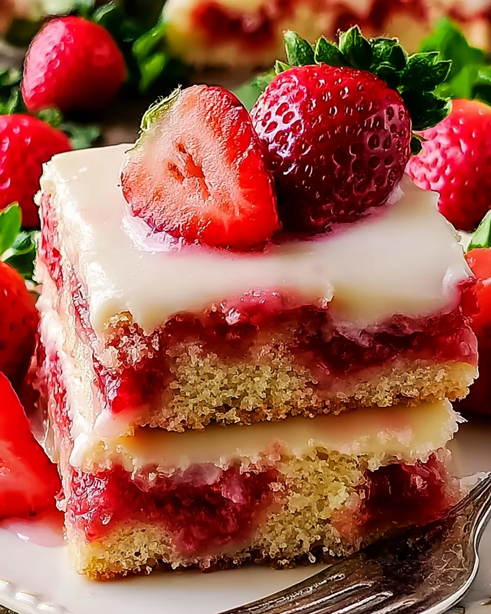 Delicious Strawberry Shortcake Bars Recipe