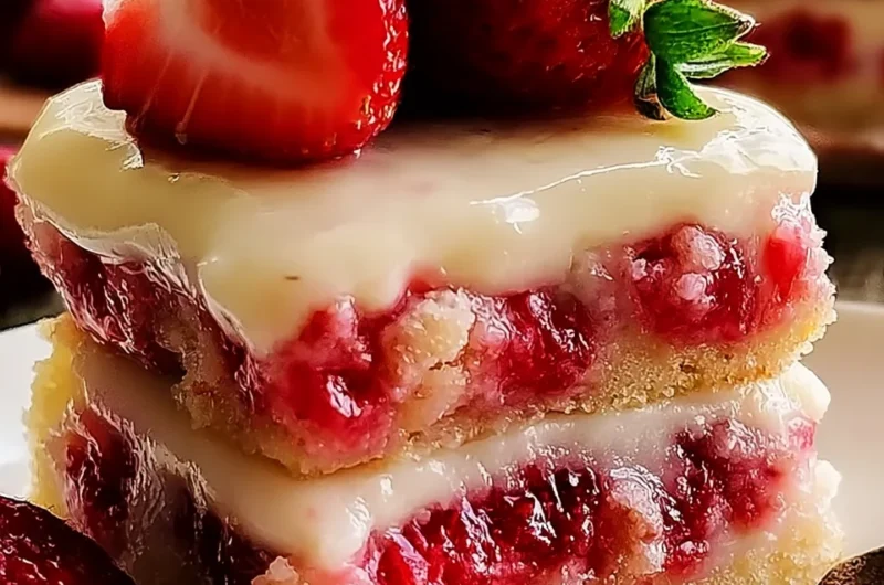 Deliciously Easy Strawberry Shortcake Bars Recipe