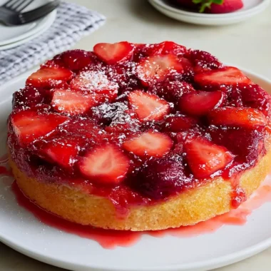 Delightful Strawberry Upside Down Cake Recipe