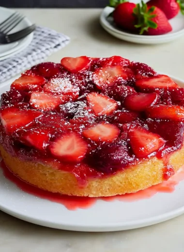 Delightful Strawberry Upside Down Cake Recipe