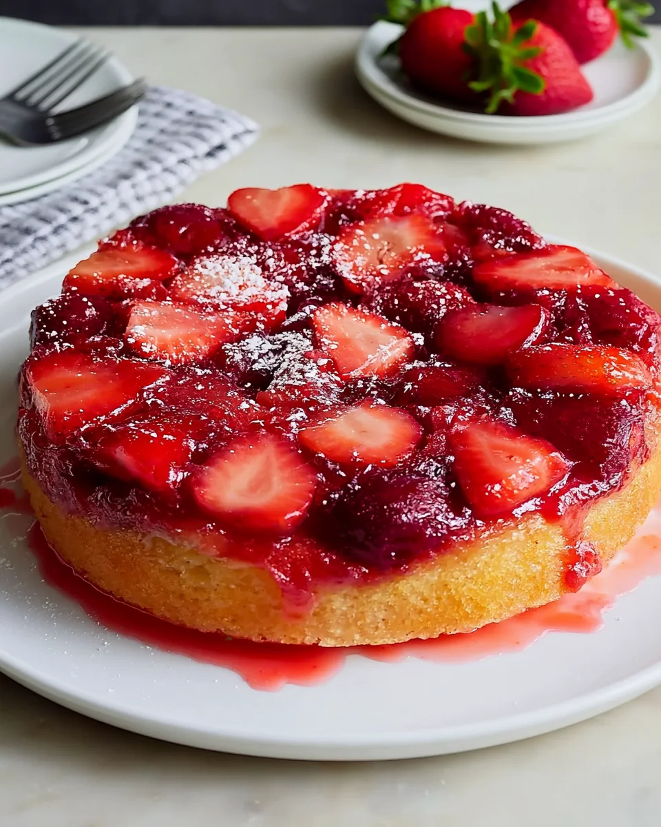 Delightful Strawberry Upside Down Cake Recipe