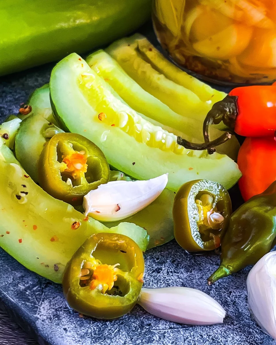 Homemade Habanero Garlic Pickles Recipe (Spicy & Crunchy!)