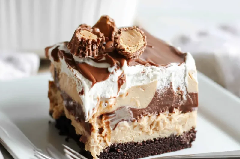 No-Bake Peanut Butter Lasagna Recipe (Deliciously Creamy!)
