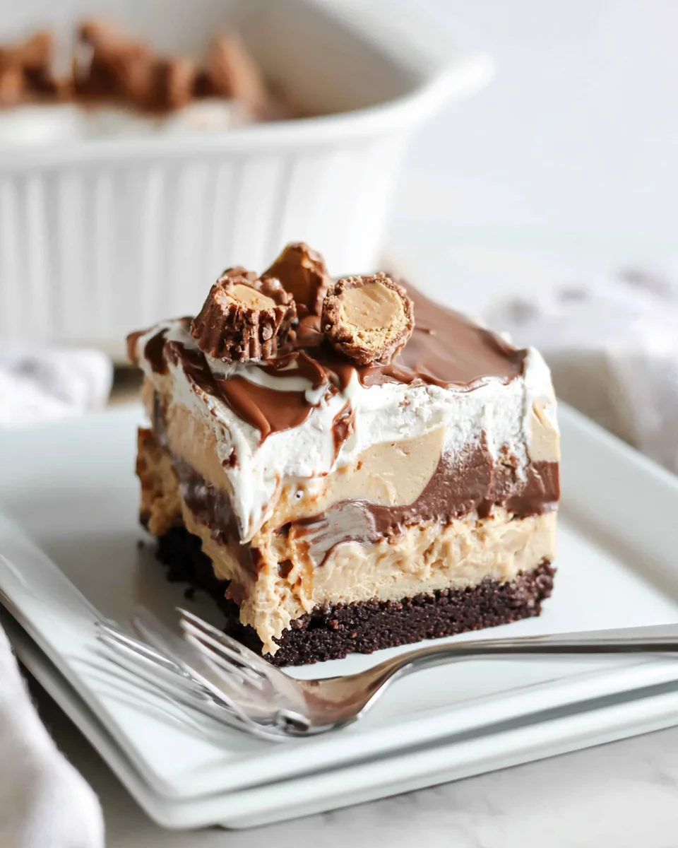 No-Bake Peanut Butter Lasagna Recipe (Deliciously Creamy!)