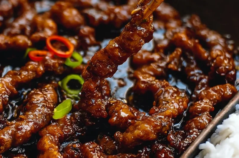 Sticky Honey Garlic Pork Recipe (Quick & Easy!)