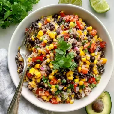 Sweet Corn and Black Bean Quinoa Salad Recipe