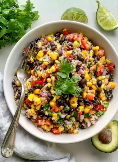 Sweet Corn and Black Bean Quinoa Salad Recipe