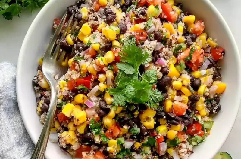 Sweet Corn and Black Bean Quinoa Salad Recipe