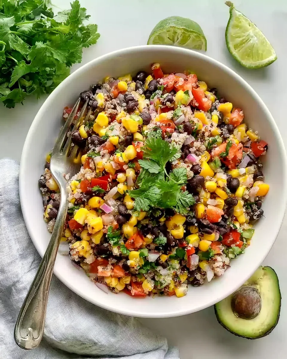 Sweet Corn and Black Bean Quinoa Salad Recipe